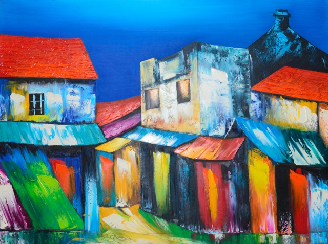 Tranh Sơn Dầu Phố